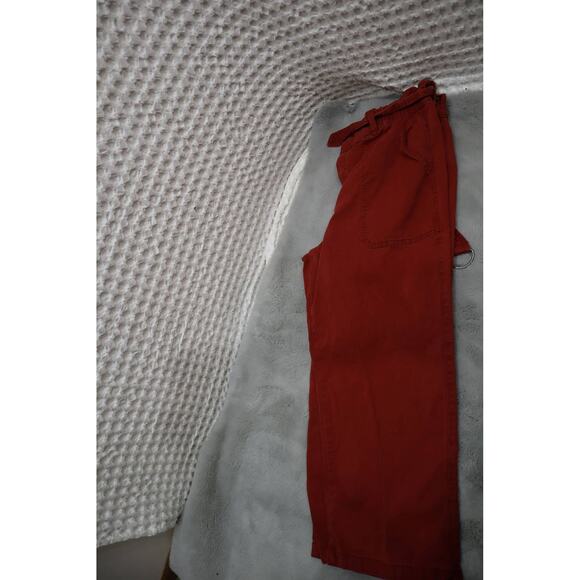 Time and Tru womens size 12 paper bag wide leg pants with a belt - Picture 3 of 3